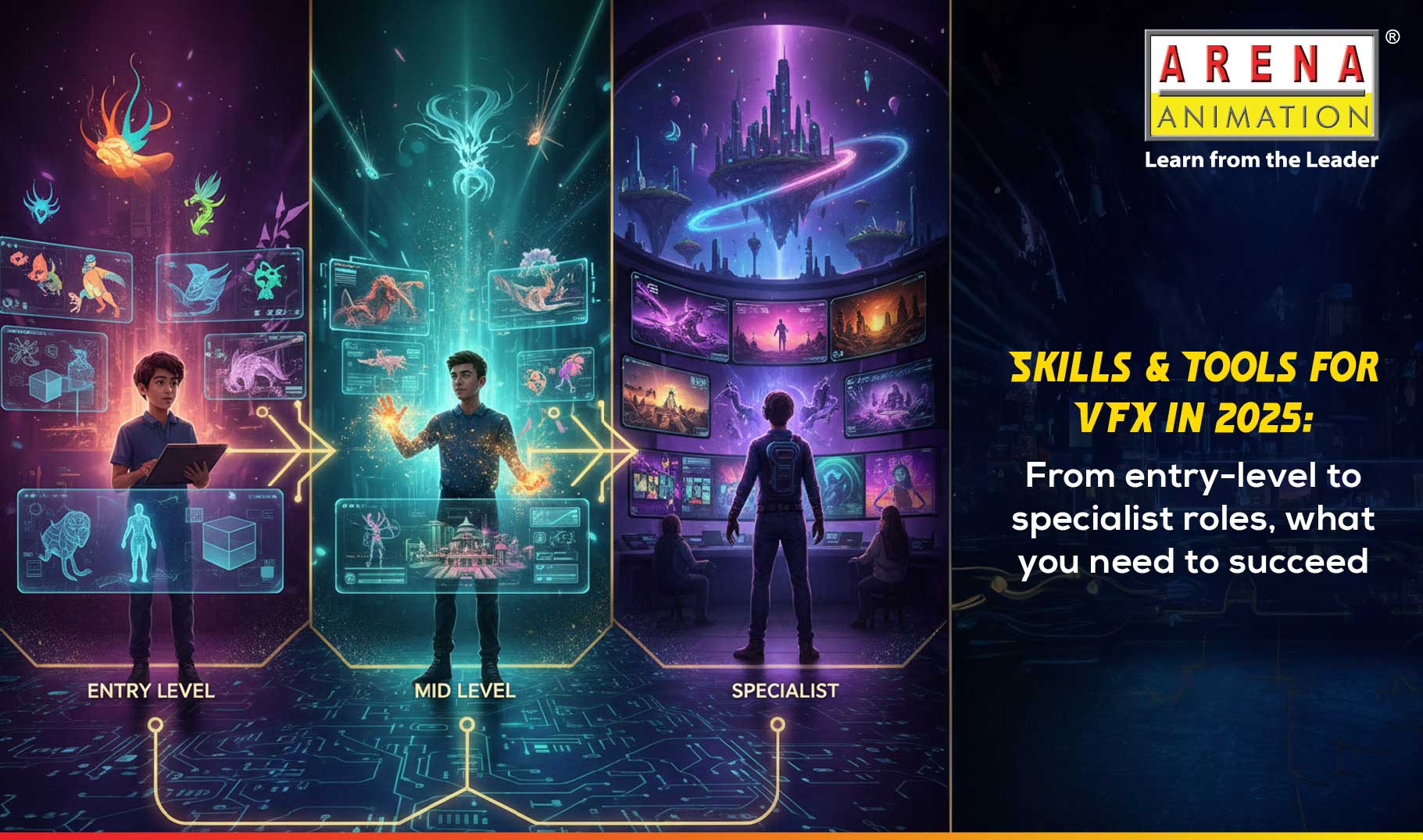 Skills & Tools for VFX in 2025: From entry-level to specialist roles, what you need to succeed.